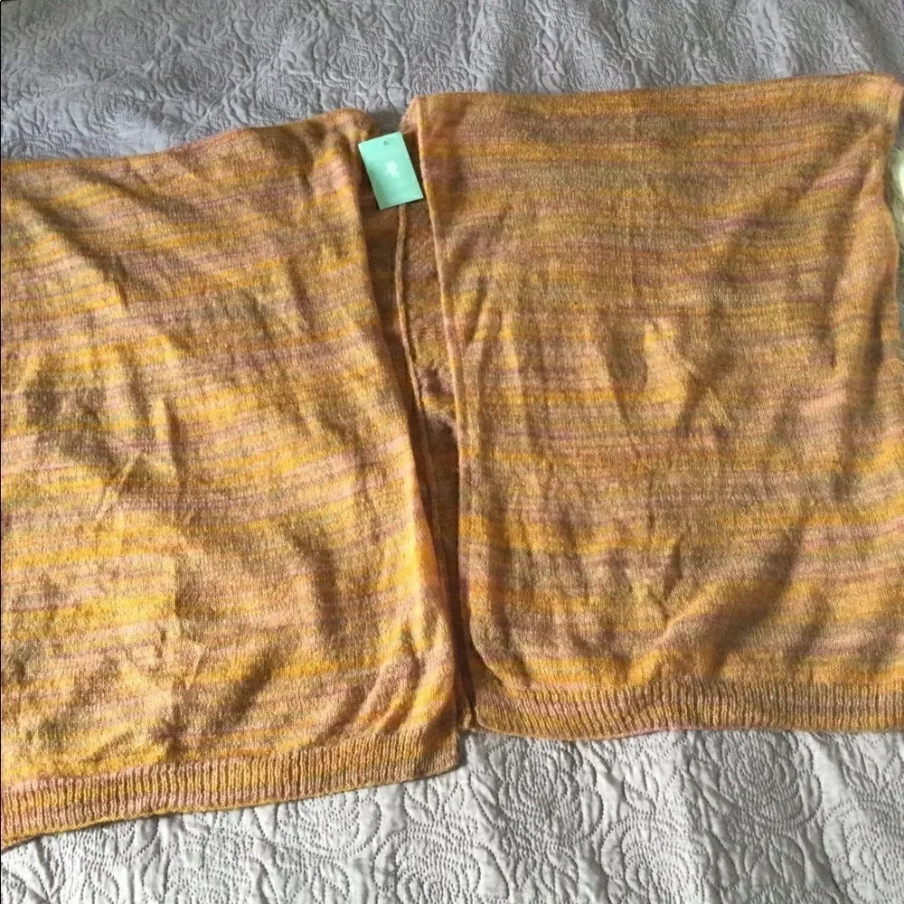 NWT poncho shrug soft russet and lilac colors